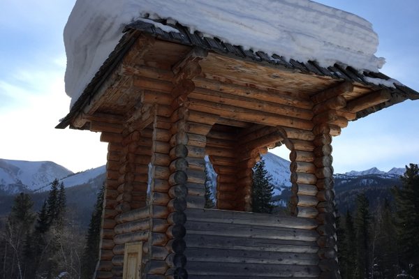 The belfry under snow